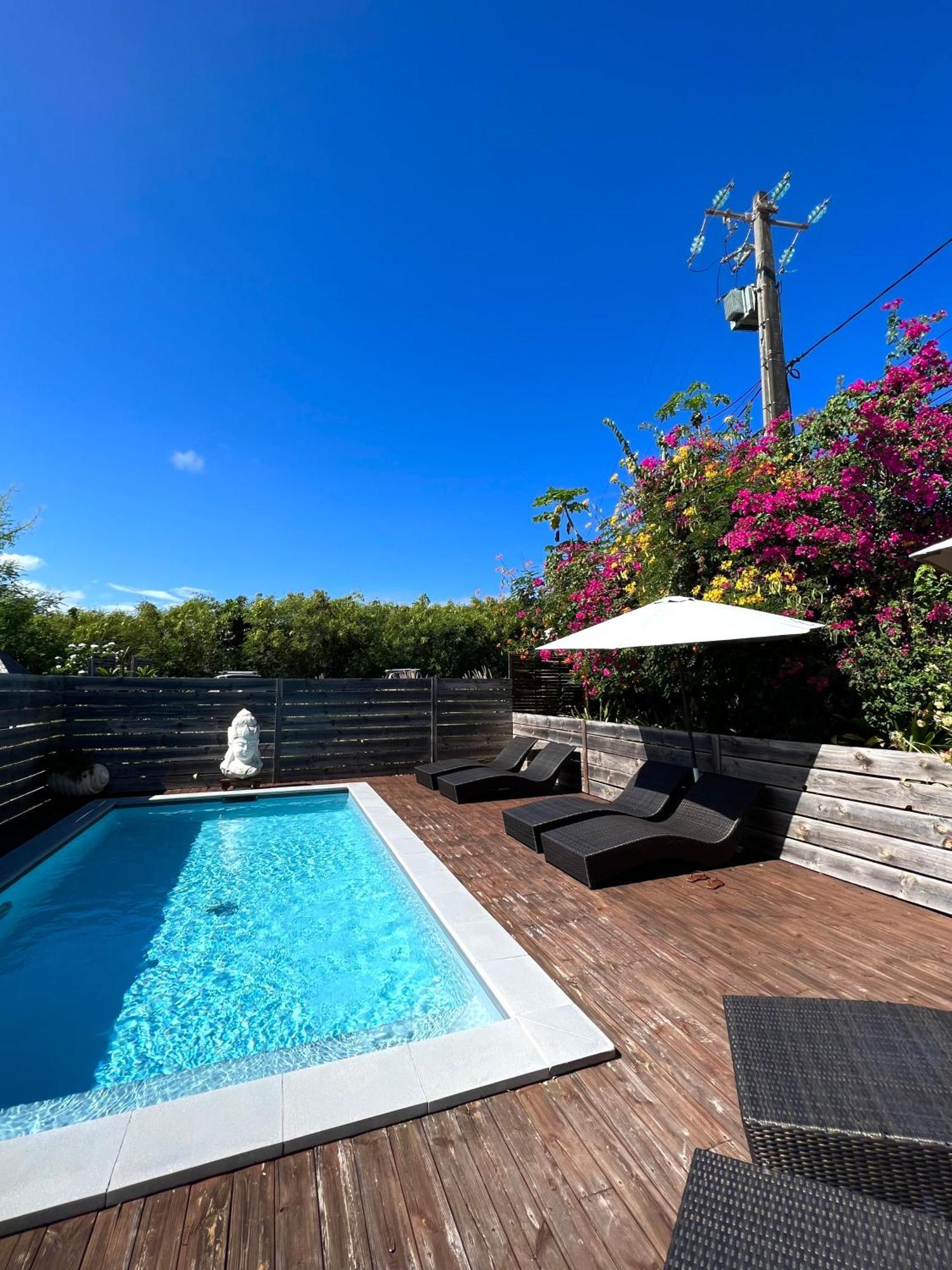 Hotel The Bluebamboo Le Moule Exterior foto
